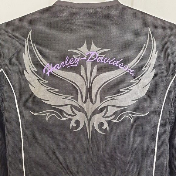 HarleyDavidson Jackets & Coats Harleydavidson Black Mesh Purple